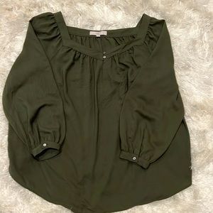 Gorgeous loft forest green blouse